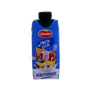 Juver Jus de fruits et de lait Méditerranéen sans sucre ajouté 330ml