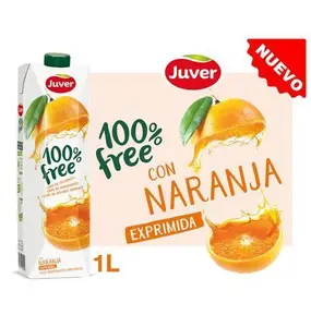 Juver boisson au jus d'oranges pressé avec pulpe sans sucre ajouté 1L