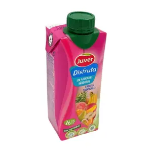 Juver Disfruta jus de fruits multifruits sans sucres ajoutés 33cl