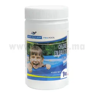 Chlore Galet Mini Pool Swin -In-Clear Past 20G (1Kg)