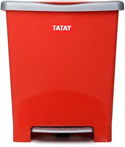 Poubelle A Pedale 23L Rouge-14769