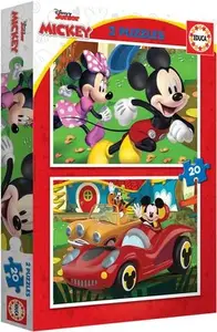 EDUCA-Disney puzzle 2 x 20 pieces - Mickey Mouse Fun House