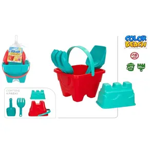 Set Seau Chateau 15x15x12cmm avec Accessoires 4 pièces