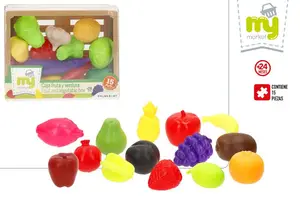 Caisse de fruits et légumes My Market, 15 pièces