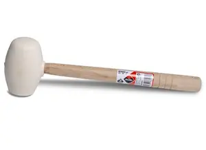 Maillet En Caoutchou Blanc M Bois Face Plane Et Spher 250G Rubi 66905