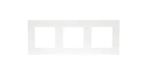 Plaque Triple Simon 24 Blanc