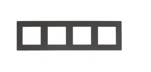 Plaque Quadruple Simon 24 Graphite