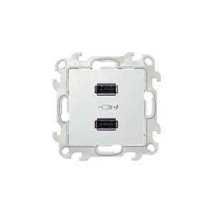 Chargeur Double Usb 2,4 A 230 V Connexion À Vis Blanc Simon 24 Harmonie