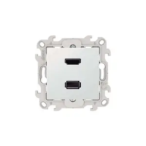 Connecteur Hdmi + Usb 2.0 Connexion À Vis Blanc Simon 24 Harmonie