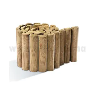 Bordure En Bois 40X200 Diam 5Cm