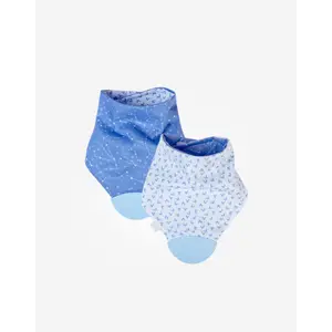 Bandana Réversible avec Anneau Dentaire Bleu