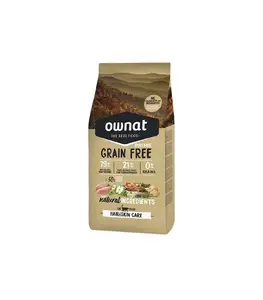 Ownat Grain Free PRIME Soins des cheveux et de la peau pour chat 3 kg