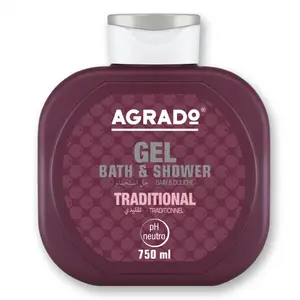 Gel bain et douche traditionnel 750ml - AGRADO