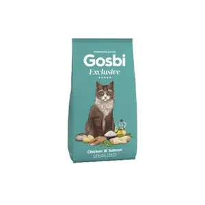 Gosbi Exclusif poulet de chat et saumon stérilisé 1,5 kg
