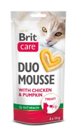Brit Care Duo Mousse Poulet & Citrouille, 4 x 14 g