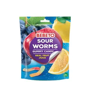 Gommes Sour Worms 60g - BEBETO
