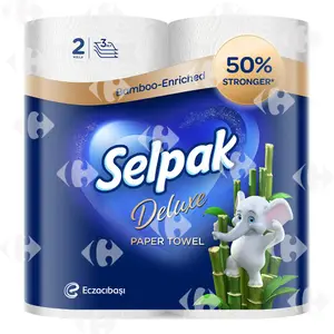 Essuie-Tout au Bambou 2 Plis Selpak 2 unités