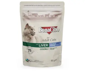 BonaCibo Liver Jelly Cat Food, 85g