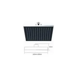 Pomme De Douche De Plafond Carre Noir Bella