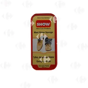 Crème de Chaussure Avec Éponge Cuir Marron Show 50ml