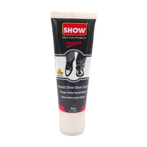 Cirage Crème Instantanée Tube Chaussure Cuir Noir Show 75ml