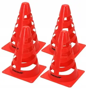 Lot de 4 cones de signalisation 16x13cm