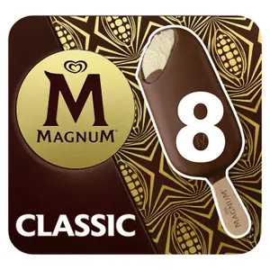 Magnum bâtonnet de glace classic pack 8x75g