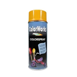 Bombe De Peinture Jaune Satiné Ral 1004 400Ml- Motip