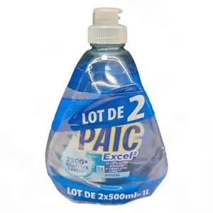 Liquide vaisselle hygiène Excel² 2x500ml - PAIC