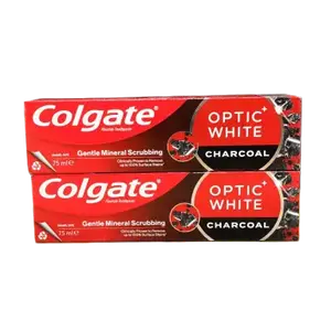 Dentifrice Optic White Charcoal 2x75ml - COLGATE