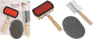 Brosse pour Animeuax de Compagnie Dogs Collection 3 unités