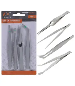 Pinces À Épiler - Lot De 4 Pièces