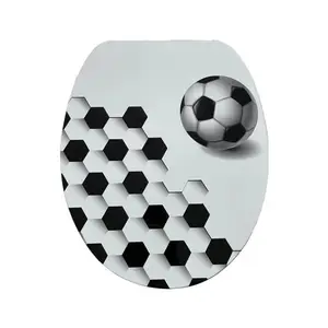 Abattant Wc Mdf Motif Football