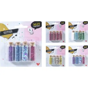 Koopman International Jolly Craft Studio Glitter Set, 4 pièces