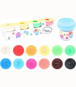 Set De 4 Pots De Pate A Modeler 55 Gr