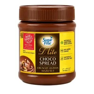 Pâte à tartiner chocolat crunchy sans sucre 300 g - D'LITE