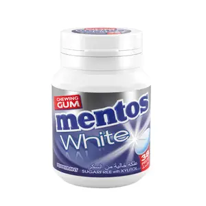 Chewing Gums Sans Sucre Saveur Pepperment White 54G - Mentos