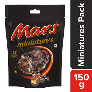 Sachet barres chocolatées fourrées au caramel Miniatures 150g - MARS