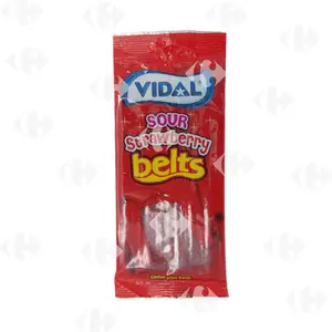 Gommes Ceintures Fraise Vidal 100g