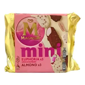 Magnum bâtonnets de glace mini euphoria & almond pack 6x60ml