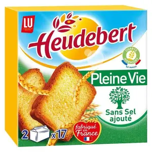 Biscottes Pleine Vie Sans Sel Heudebert 300 g