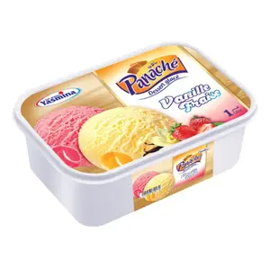 Novita bac de crème glacée vanile fraise panache 1L