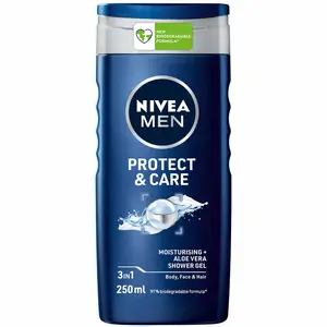 NIVEA MEN, Gel douche 3en1 Protect & Care, 250ml