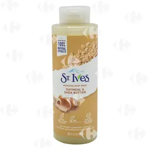 ST IVES – NETTOYANT CORPOREL APAISANT À L’AVOINE ET AU BEURRE DE KARITÉ