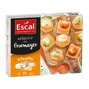 Mini Feuilletés au Fromage Escal 250g 20 pièces.