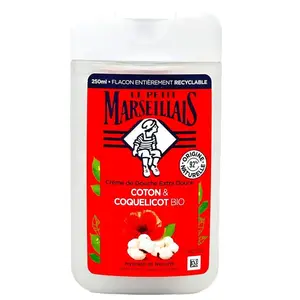 Douche crème lait de coton coquelicot 250ml - LE PETIT MARSEILLAIS