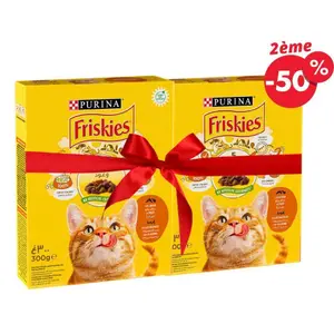 Croquettes pour Chat au Poulet & Légumes Friskies 300g le 2ème à -50%