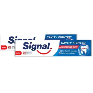 Pack de 2 Dentifrices Signal Cavity Fighter 2x120ml