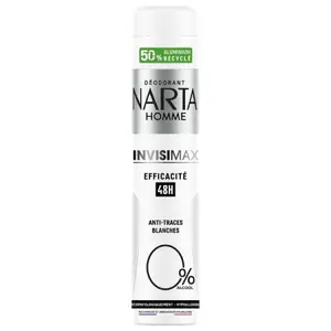 Déodorant homme Invisimax 0% efficacité 48h 200ml - NARTA