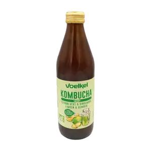 Kombucha au Gingembre et au Citron Biologique Voelkel 33cl